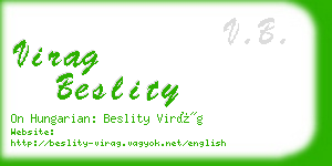 virag beslity business card